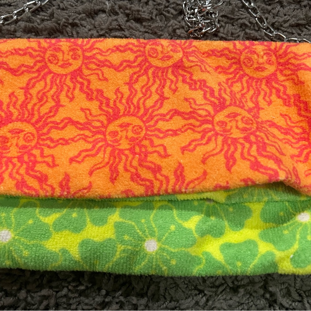 NWT terry cloth crossbody